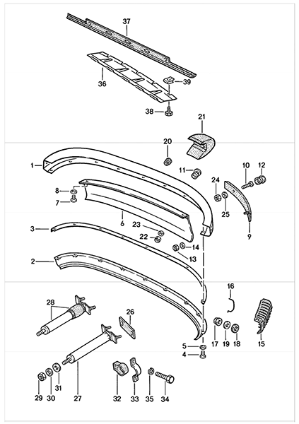 From fiberglass to OEM bumpers on an M491 - Pelican Parts Forums